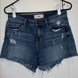 BKE Blue Distressed Denim Shorts